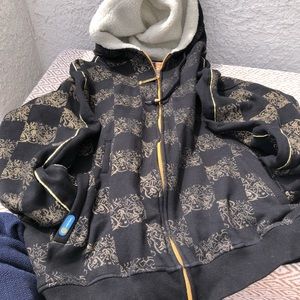 Substanz urban revolution brown vintage hoodie L